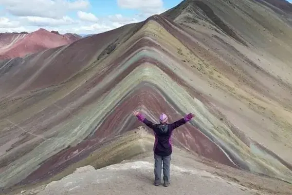 Amanda Rainbow Mountain Peru