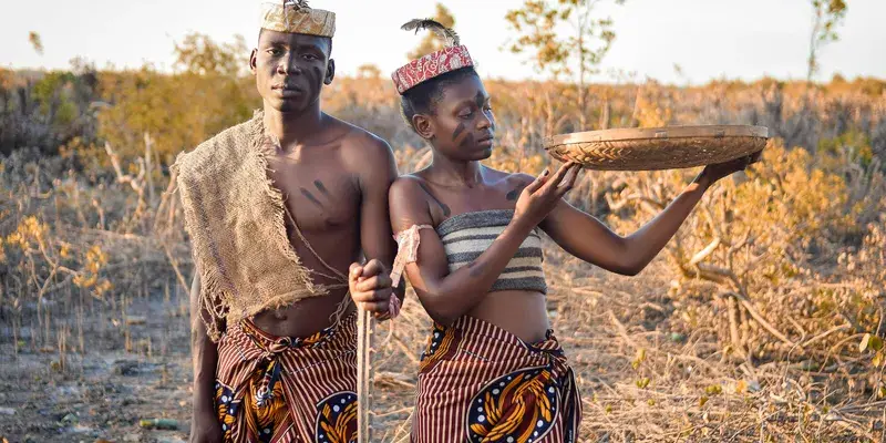 Angolan traditional attire Canva