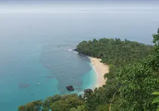 Banana Beach on Principe Island Sao Tome and Principe Africa Canva Pro