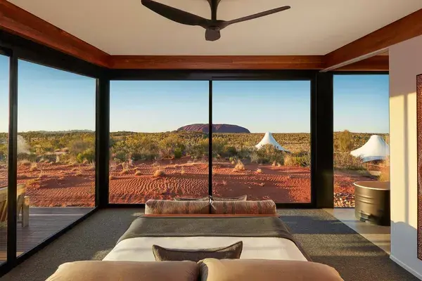 Bedroom view longitude 131 uluru australia website