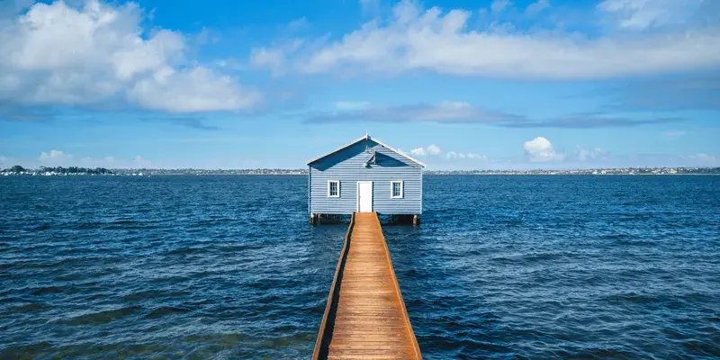 Boat house perth western australia canva