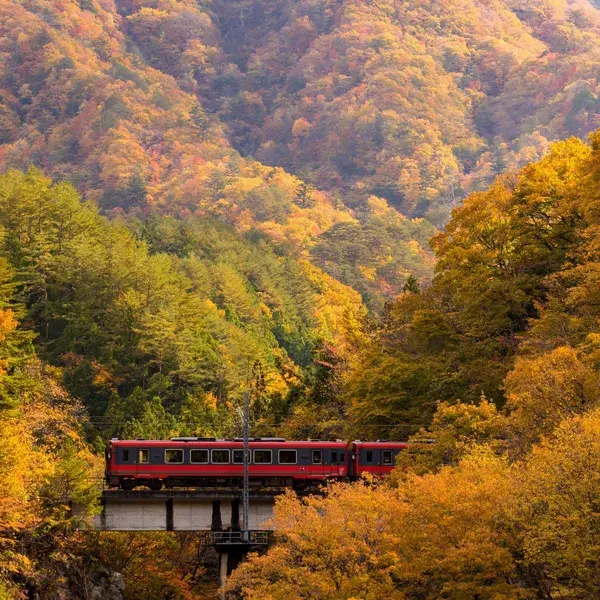 Commuter train in Fukushima Japan