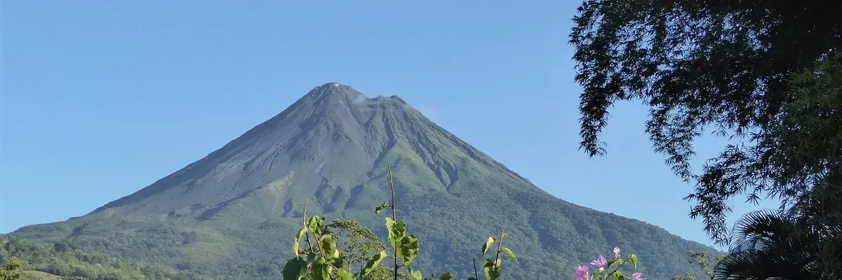 Costa Rica clear sky volcano