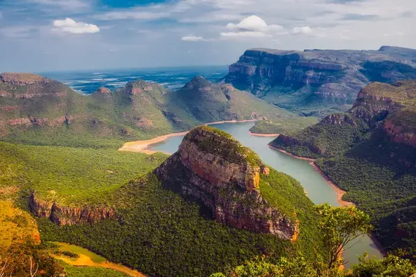 Drone View of South African Landscape Canva Pro