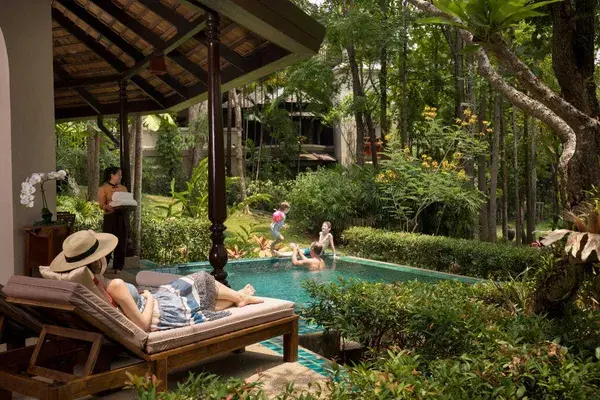 Four Seasons Chiang Mai Plunge Pool Family Thailand