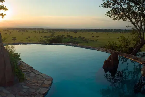 Grumeti Hills swimming pool view
