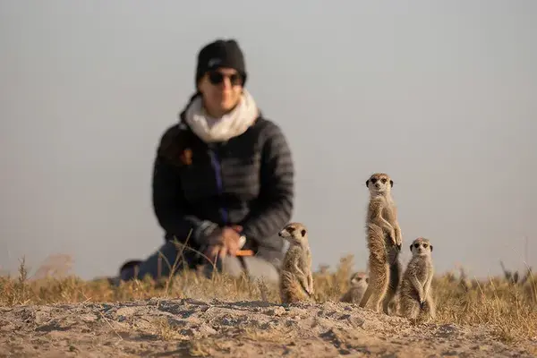 Kalahari Desert Womans Safari Expedition Mere Cats Natural Selection