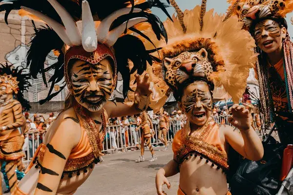 Kids in Carnival costumes