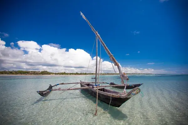 Kinondo Kwetu Hotel Traditional Sailing Galu Beach Diani Beach Kenya