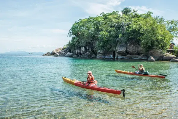 Kyaking Mumbo Island Malawi