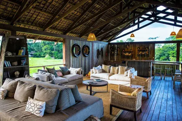 Living room Mboko camp Odzalla watu