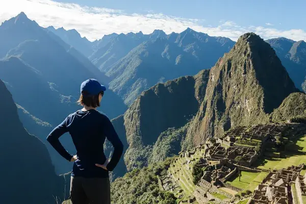 Man in Machu picchu Peru Canva Pro