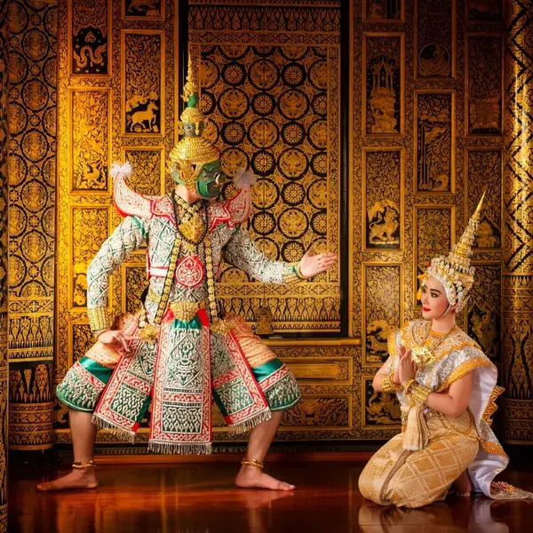 Masked Khon Traditional dancing Thailand