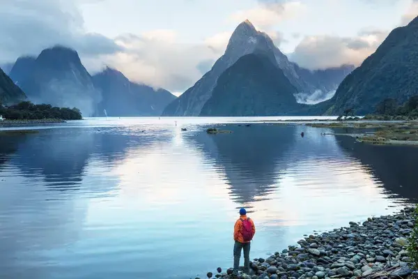 Milford sound new zealand canva pro