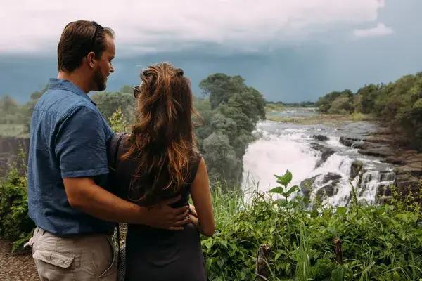 Old Drift Lodge Couple Vic Falls Zimbabwe