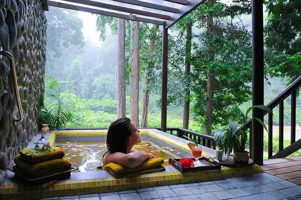 Outdoor spa Borneo Rainforest Lodge Danum Valley Borneo