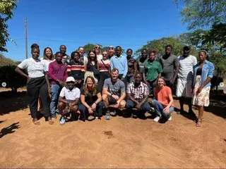 Play it Forward staff at the office Zambia by Anna Campbell