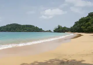 Praia Coco on Principe Island Sao Tome and Principe Africa Canva Pro