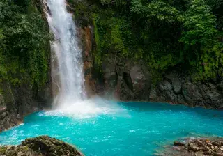 Rio Celeste Waterfall Costa Rica Canva Pro