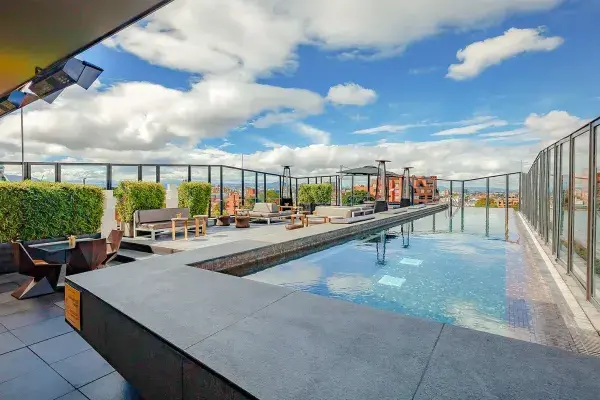 Rooftop pool B O G Hotel Bogota Colombia 2