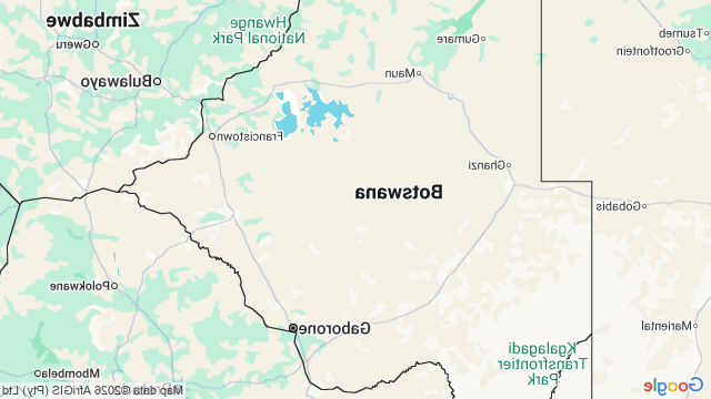 Google Map of Botswana