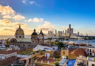 Streets of Cartagena in Colombia Canva Pro