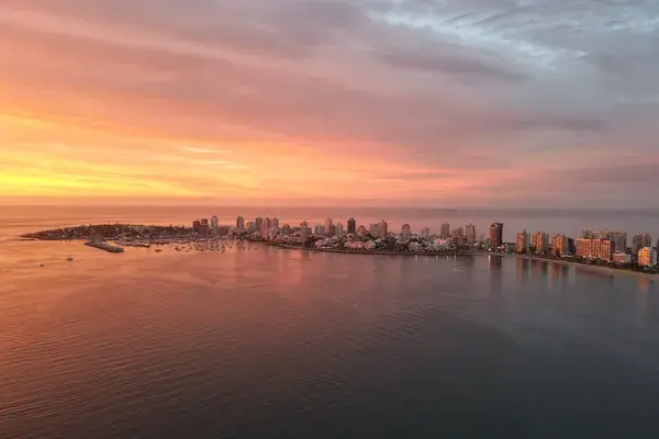 Sunset city Punta del Este Uruguay