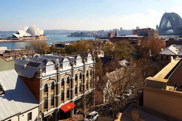 View of Harbour Bridge from Harbour Rocks Hotel Sydney Australia facebook 2